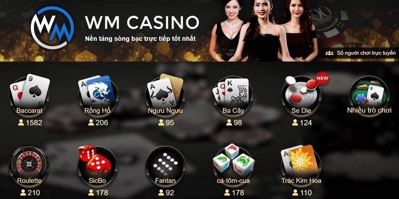 Các siêu phẩm phòng live WM Casino J88 được yêu thích